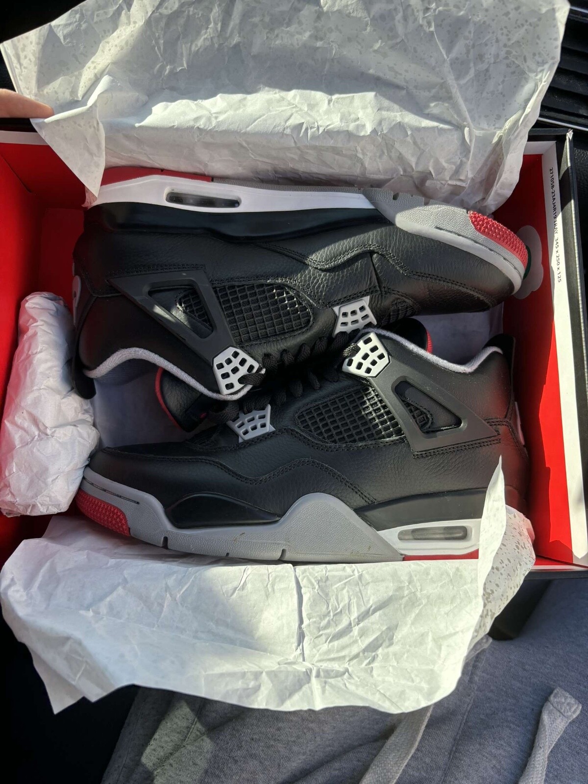 Size 9 - Air Jordan 4 Retro Bred Reimagined | eBay