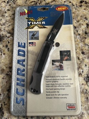 Schrade X-Timer 60TX Aluminum Handle Lockback Knife Comes In Original Package