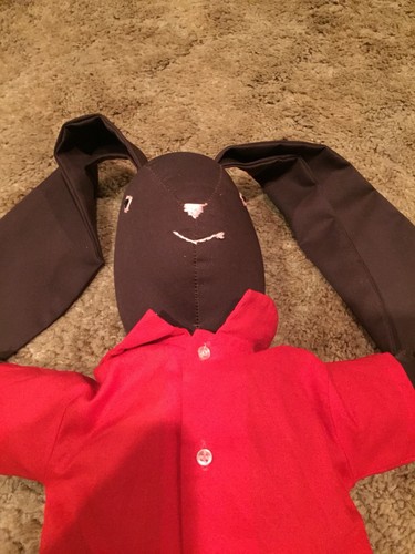 Handmade Stuffed Brown Damask Rabbit-28”