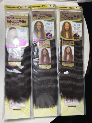  Three Pack Janet Collection 100% Human Hair Encore La Vie Yaki WVG  Color 4