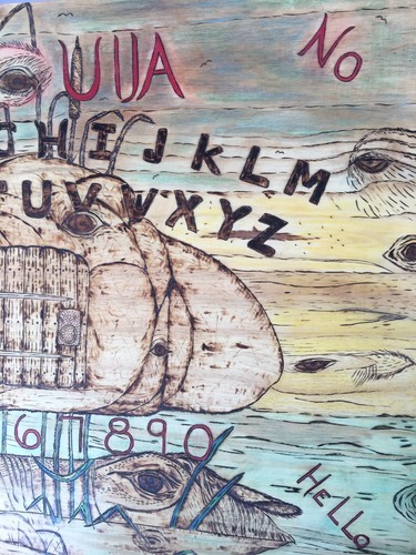 Ouija Board Custom Wood Burning
