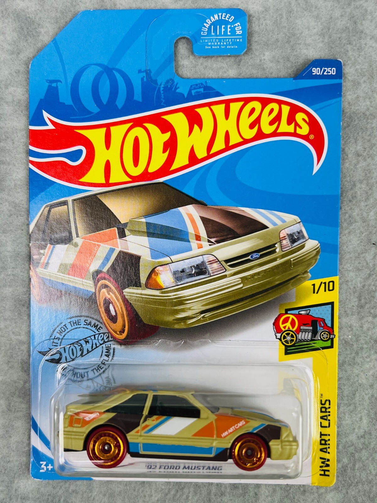 🐎🐎🐎Hot Wheels Hw Art Cars '92 Ford Mustang 90/250 Tan H24