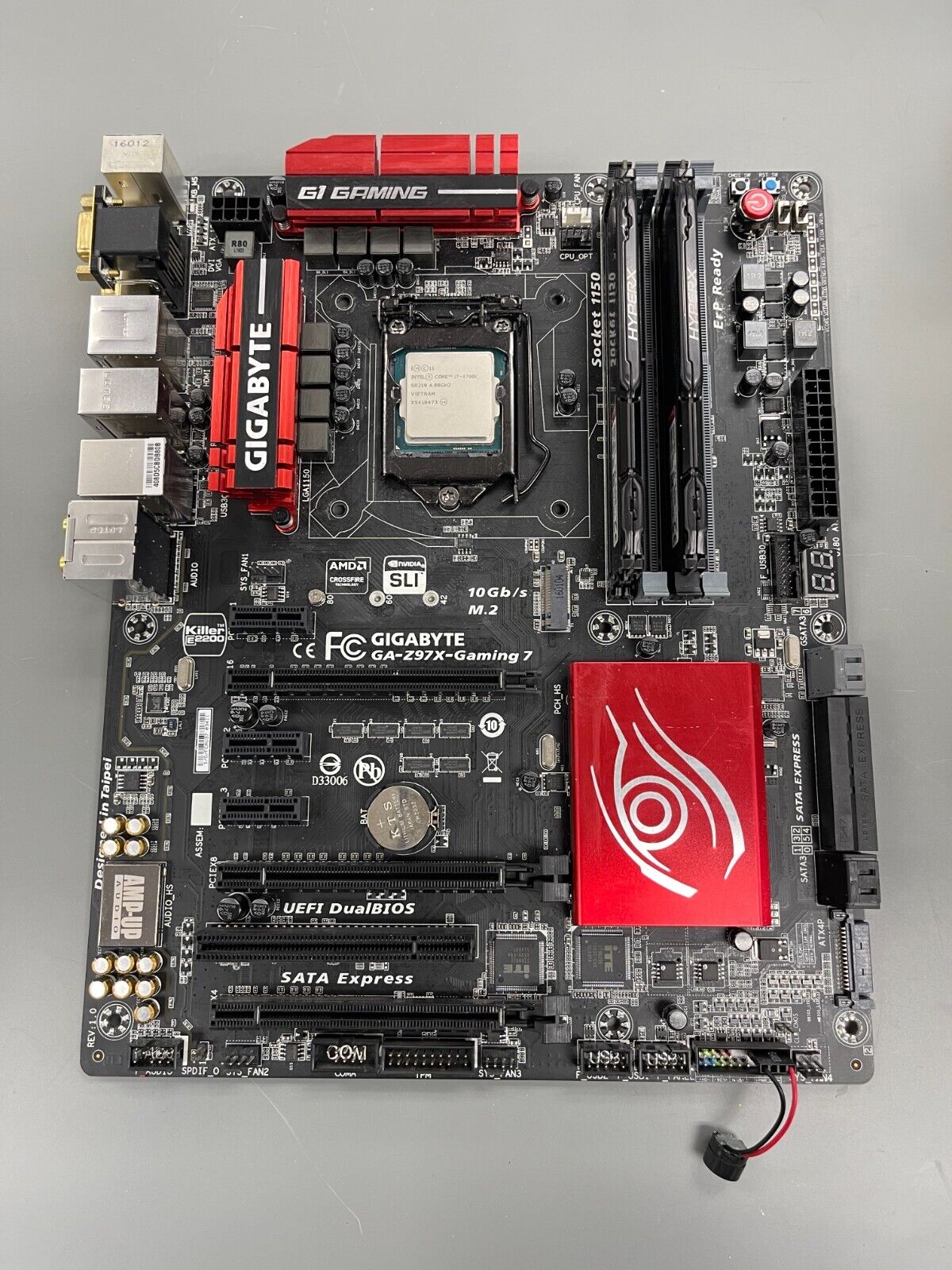 Gigabyte GA-Z97X-GAMING 7 LGA 1150 Intel Motherboard w/ i7-4790k CPU + 16GB ram | eBay Gigabyte GA-Z97X-GAMING 7 LGA 1150 Intel Motherboard w/ i7-4790k CPU + 16GB ram | eBay