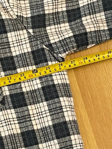 Ozark Trail Mens Plaid Flannel Quilted Insulated Lined Shirt Jacket VTG Gray