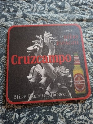 Sous-bock bière Cruzcampo Espagne bière