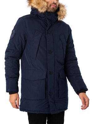 

Мужская куртка Superdry Vintage Everest Parka, синяя, Синий, M5011573A-L6T