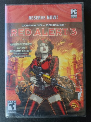 Red Alert 3 Pre Order Bonus Premium DVD w/ Red Alert 2 & Maps Sealed New Promo