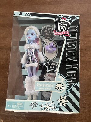 Monster High Abbey Bominable First Wave 1 Doll Mattel 2011 Brand New In Box!