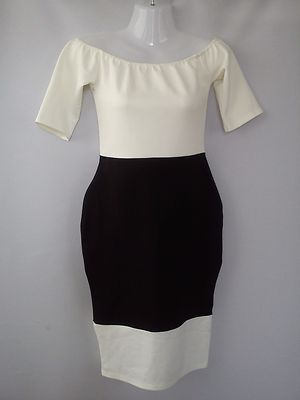 NEW OFF SHOULDER MISSGUIDED SEXY PARTY WOMENS LADIES MIDI DRESS SIZE 8 10 EU 36