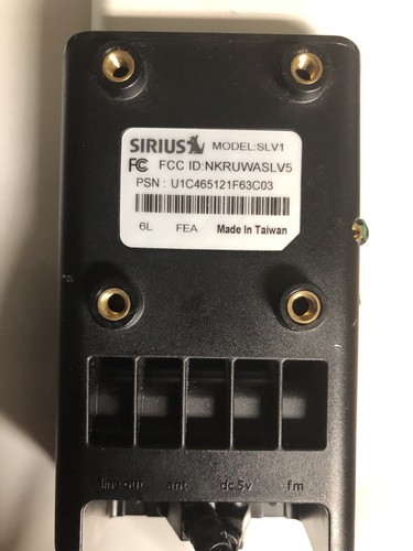 Sirius Stiletto SL 100 Portable Satellite Radio Lifetime Subscription (new Batt)