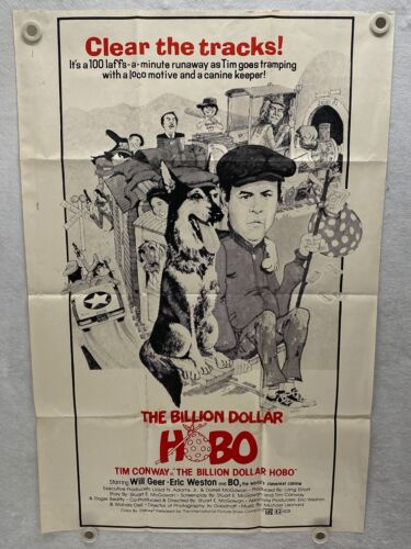 1977 The Billion Dollar Hobo 1SH Movie Poster 27 x 41 Tim 1977 The Billion Dollar Hobo 1SH Movie Poster 27 x 41 Tim
