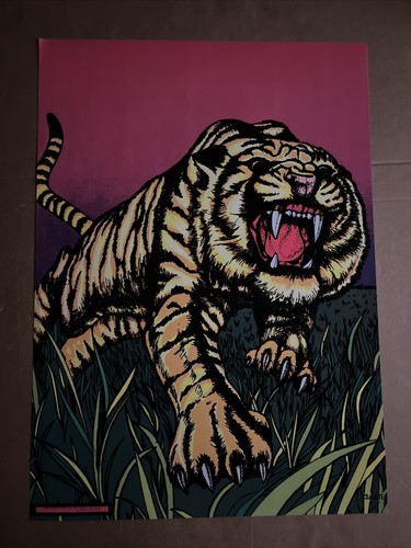 70'sヴィンテージ ブラックライトポスター JUNGLE CAT #136 70'sヴィンテージ ブラックライトポスター JUNGLE CAT #136 70´s