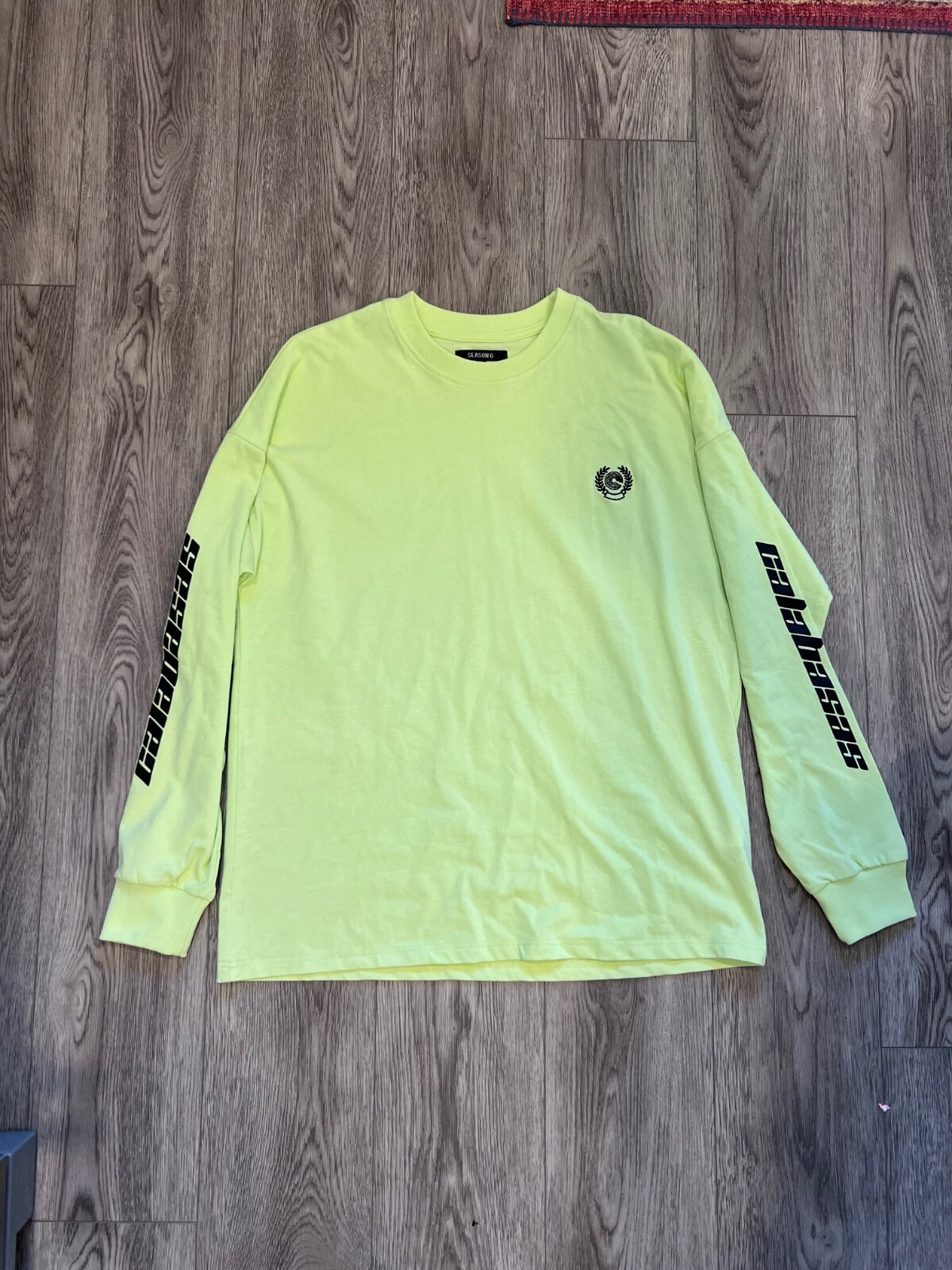 adidas yeezy calabasas long sleeves tee frozen yellow