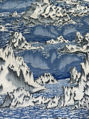 4.5 Yds Cranston VIP Snow Capped Mountain Fabric Polar Bear