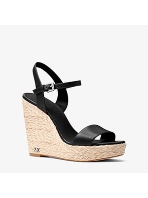 

MICHAEL MICHAEL KORS Женские черные туфли Jill на платформе 1 1/2 дюйма с открытой пяткой, 6 м, Черный, 40S8JIHA1L
