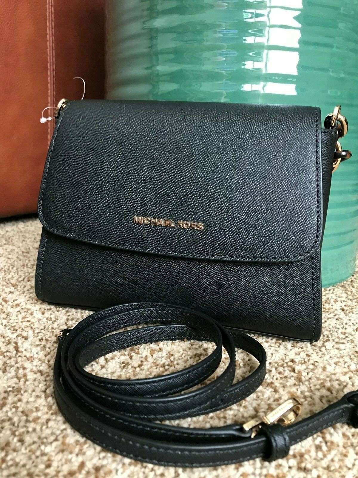 Michael Kors Sofia Small East West Satchel Crossbody Black - Brand New