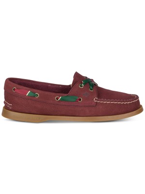 

SPERRY Женские бордовые кружевные аутентичные оригинальные кожаные топсайдеры с люверсами 8 м, Burgundy, STS84140