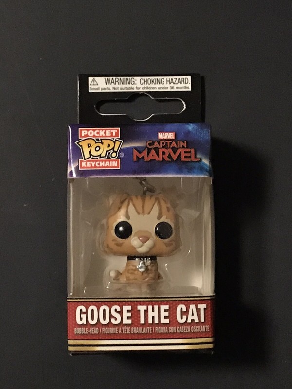goose the cat keychain