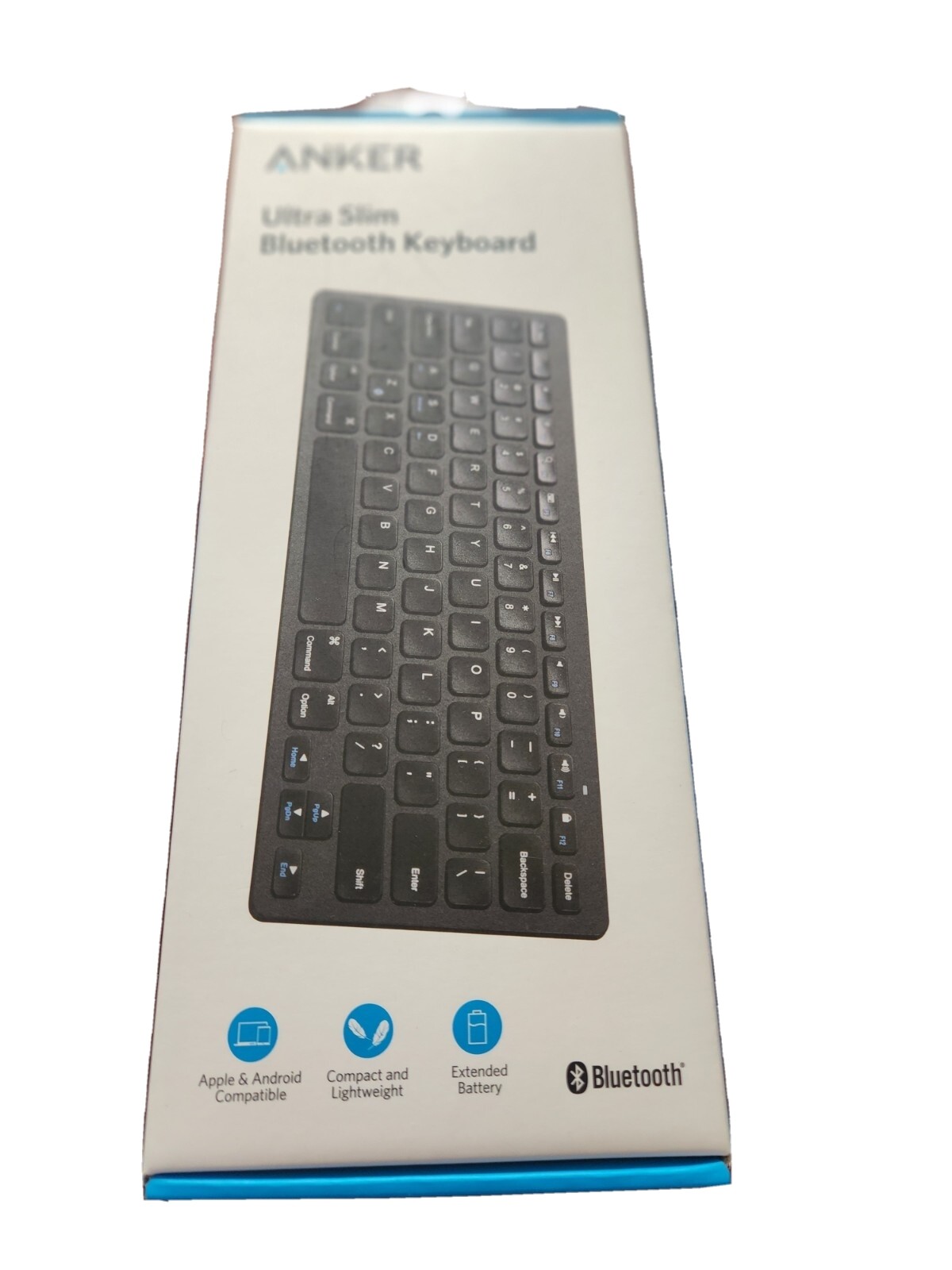 Anker Ultra-Slim Bluetooth Computer Laptop Keyboard - A7726 