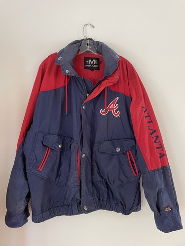 Vintage 80s 90s Atlanta Braves Mirage Spell Out Jacket With