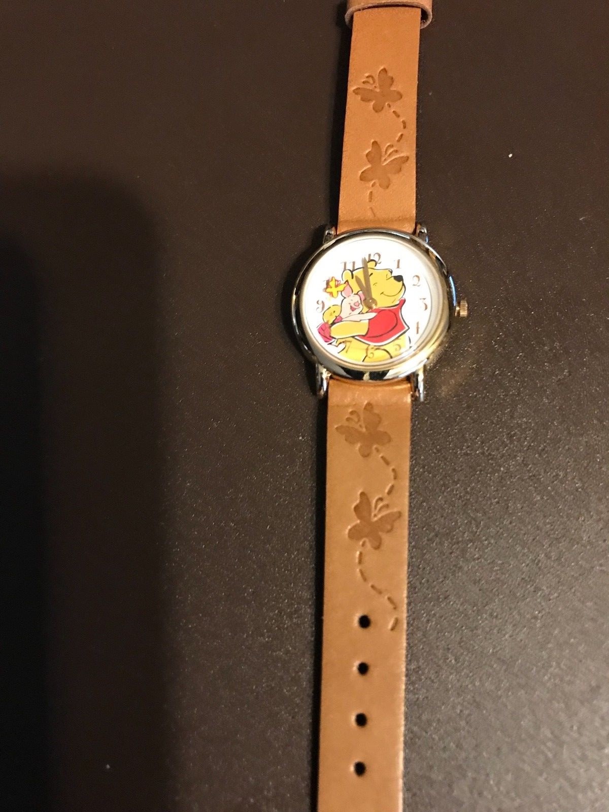 AVON WINNIE THE POOH WATCH BROWN LEATHER BAND NEW IN BOX ON HAND READY 2 SHIP OU