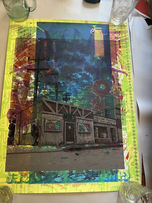 Nakatomi One of a kind test print Moes Tavern Simpsons Size 18 x 24 Silk Screen