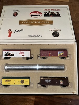 NEW Model Power N Scale Dutch Masters Collector Cars 4 Train Set w/ Tracks Rare