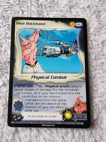 DBZ Dragon Ball Z Blue Backhand 95 CCG Unlimited Fusion Saga