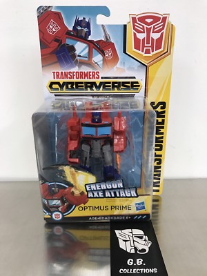 Transformers Cyberverse Axe Attack Optimus Prime Warrior Class NEW SEALED