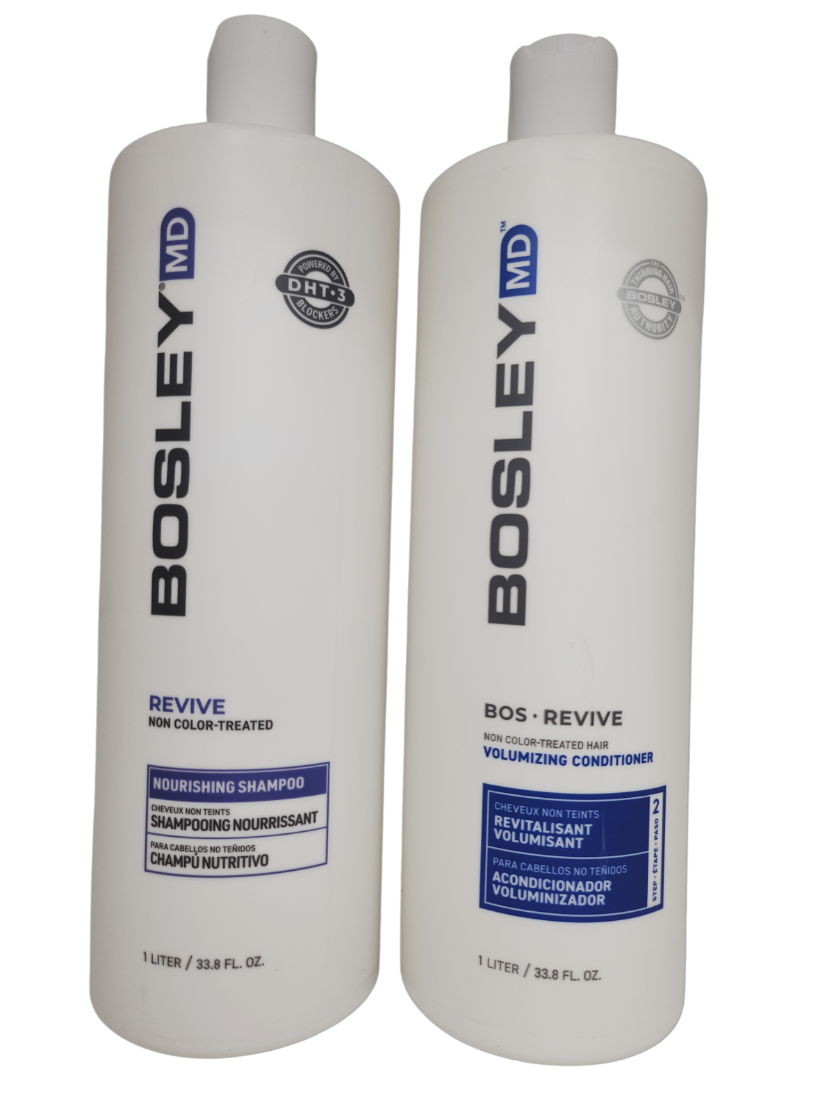 Bosley MD Revive Shampoo & Conditioner for Non Color-Treated Hair 33.8 oz Duo