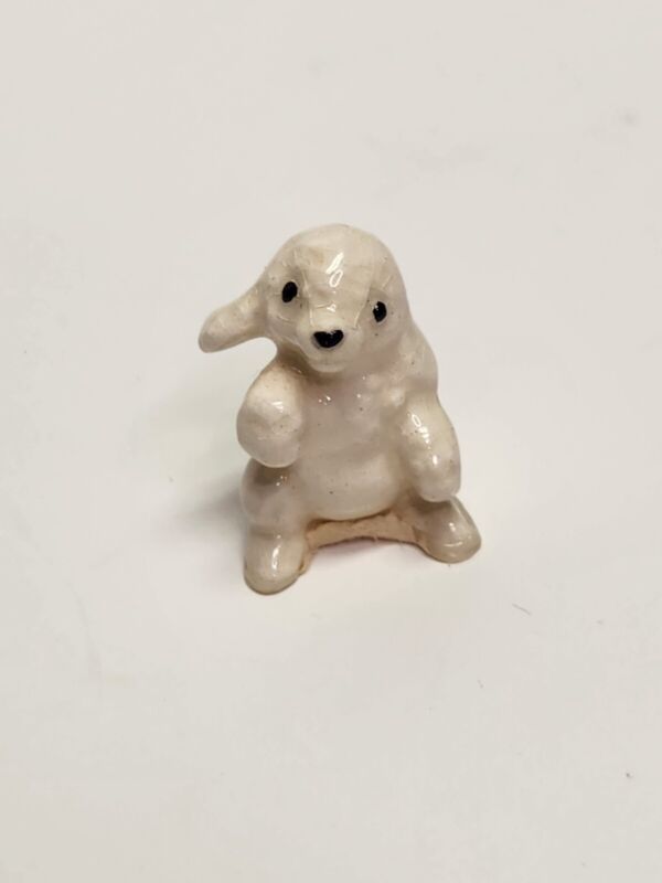Vintage Miniature Hagen Renaker Porcelain Dog Figurine Miniature Poodle