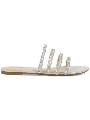 

Женские шлепанцы без шнуровки JEWEL BADGLEY MISCHKA серебристого цвета Nigella Ii 7,5, Серебряный, JW3430