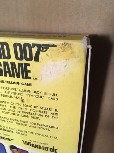 Original 1970s James Bond 007 Tarot Card Set Live And Let Die Complete