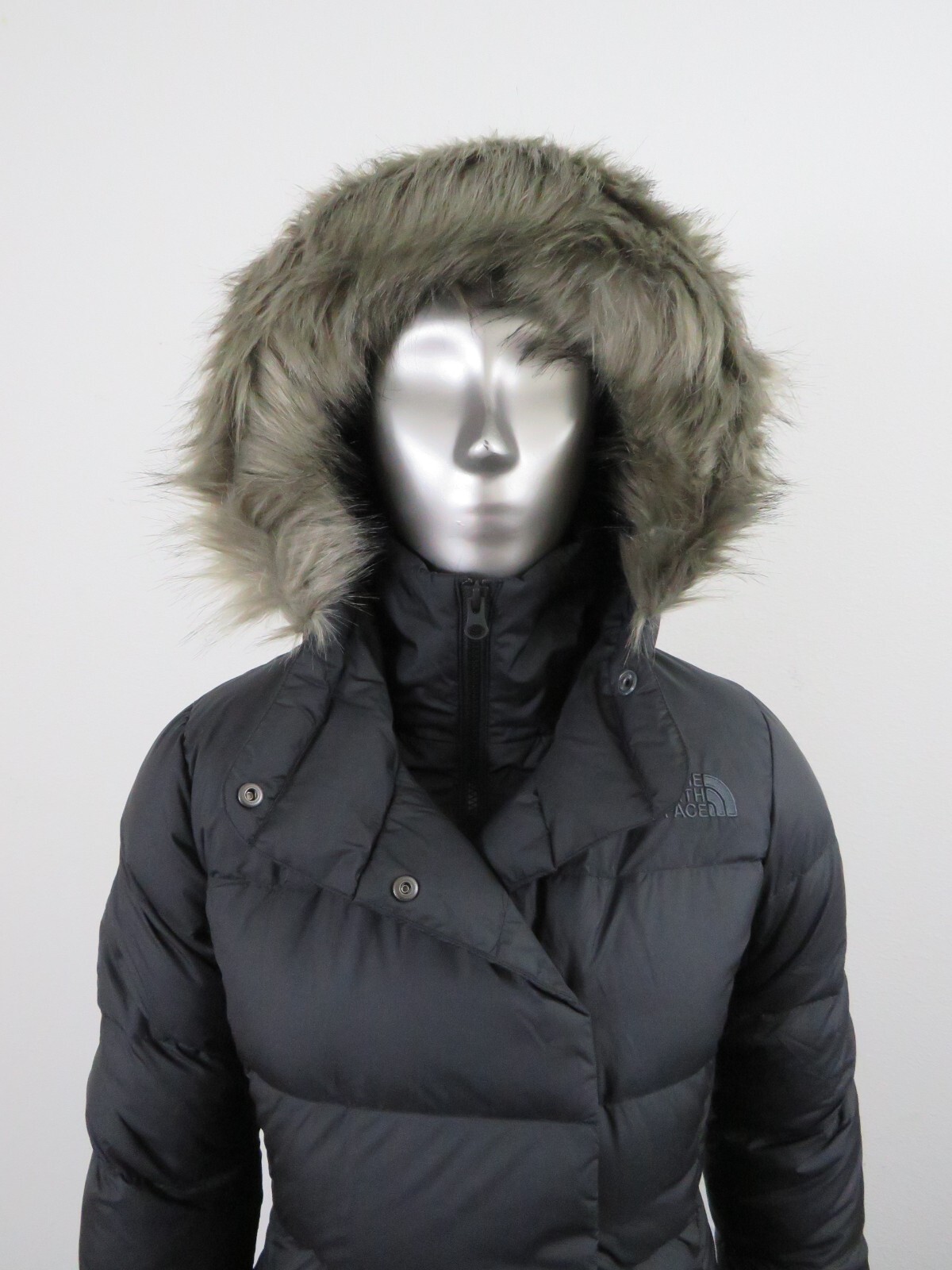 Pre-owned The North Face Womens  Dealio Insulated 550-down Winter Parka Jacket - Black In Tnf Black