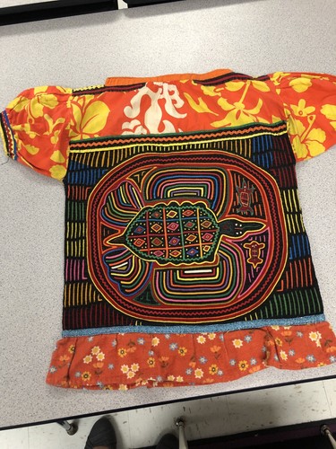 Mola Vintage DOUBLE SIDED Handmade By Kuna Indians