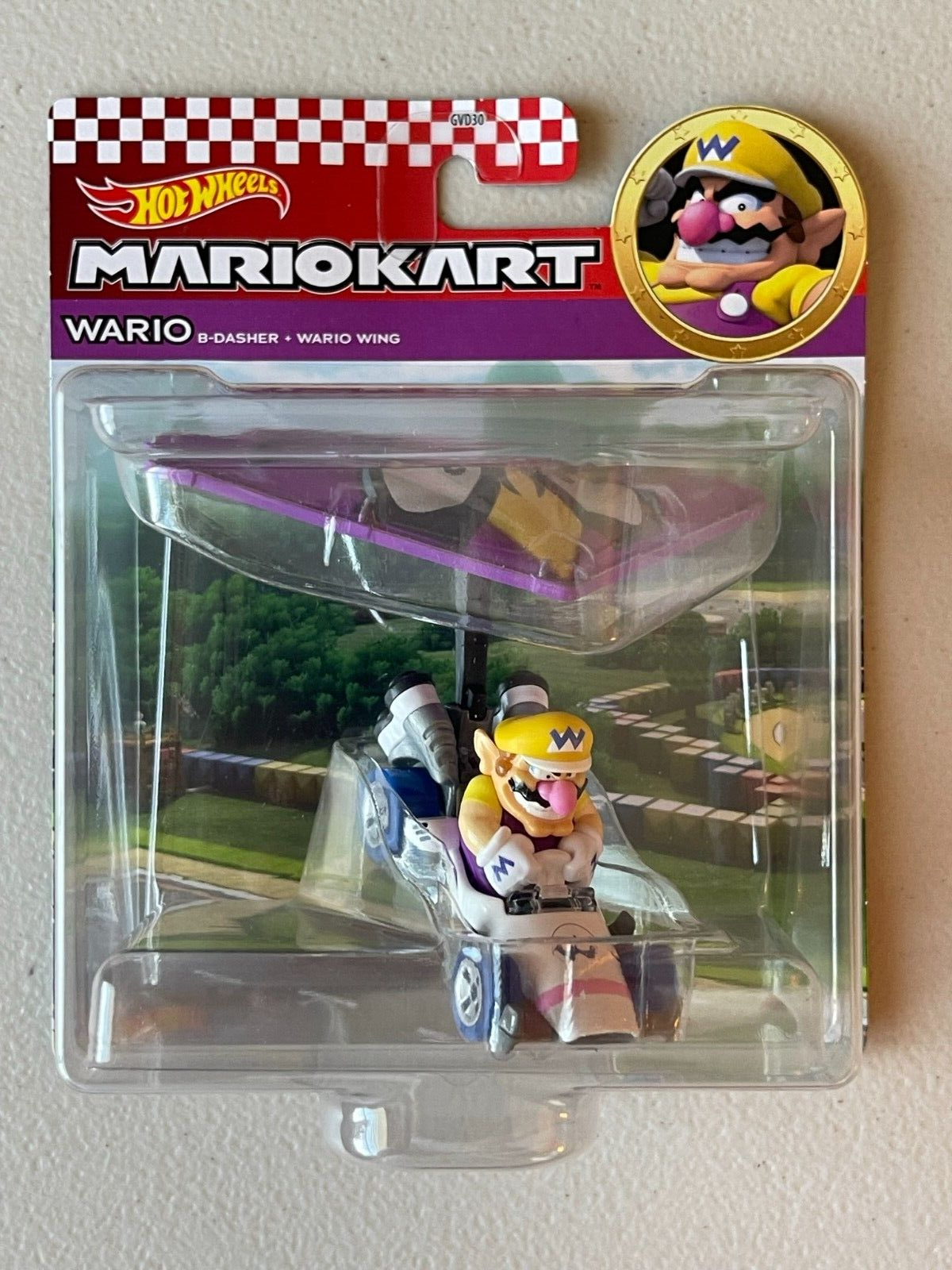 Mario Kart Wario B-dasher + Wario Wing 1:64 Die-cast