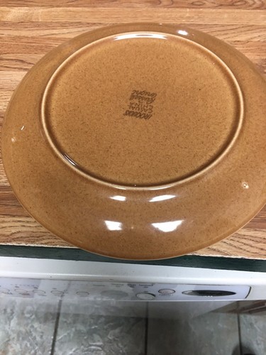 Russell Wright Nutmeg Iroquois Dinner Plates (2)
