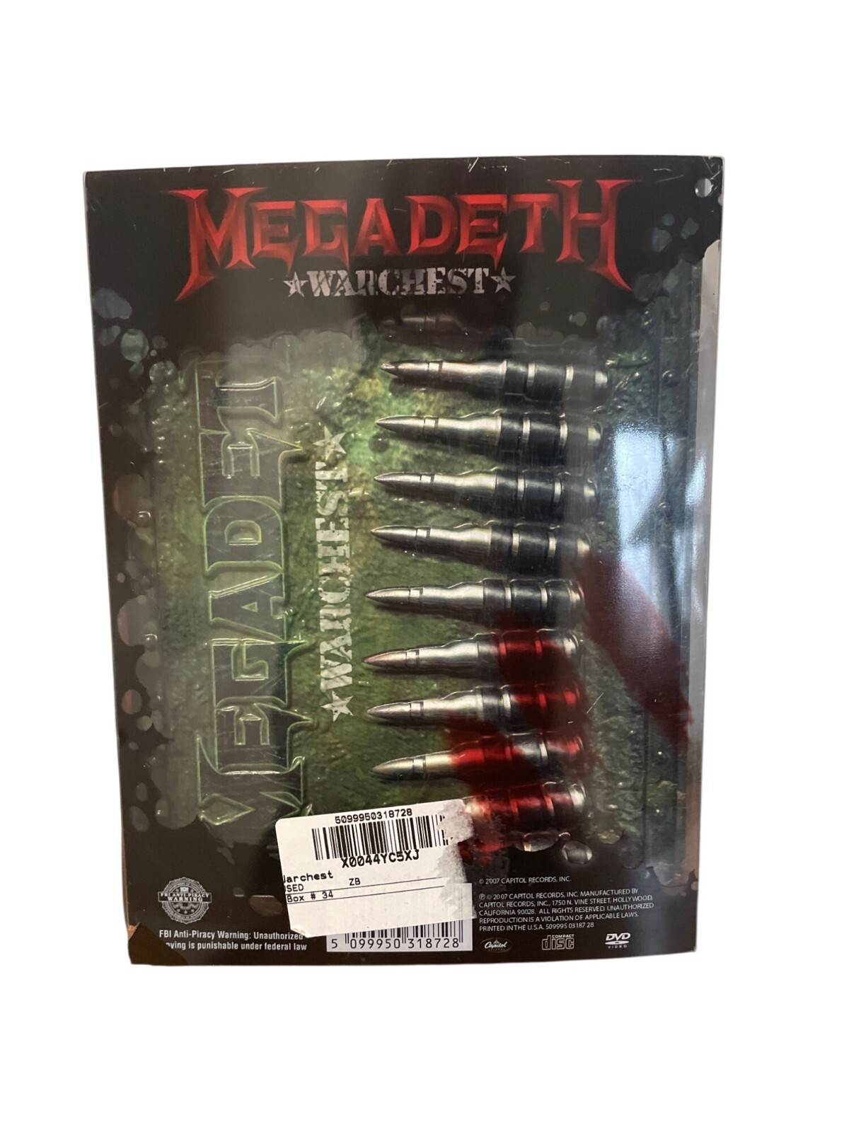 Warchest by Megadeth (CD, 2007) 3 CD & 1 DVD Box Set Missing
