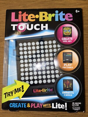 Lite-Brite Touch - Create, Play and Animate - Light Up Portable Stem Sensory
