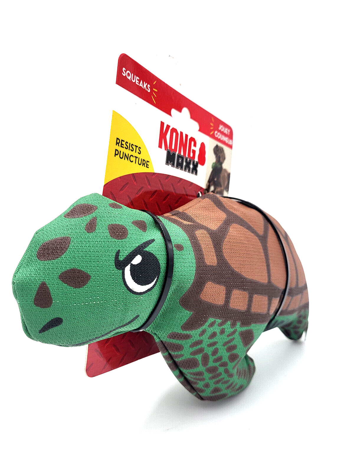 KONG Maxx Turtle Medium Squeaky Durable Puncture Resistant Soft Dog Fetch Toy