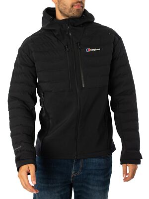 

Мужская куртка с капюшоном Berghaus Theran Hybrid, черная, Черный, 4-A001411BP6