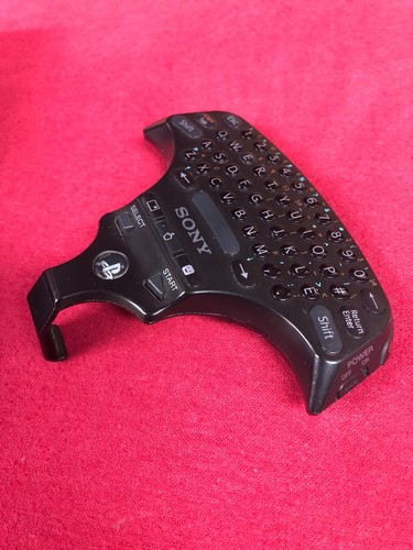 Genuine Sony PS3 Controller Chat Keyboard Wireless KeyPad CECHZK1UC Clean Tested