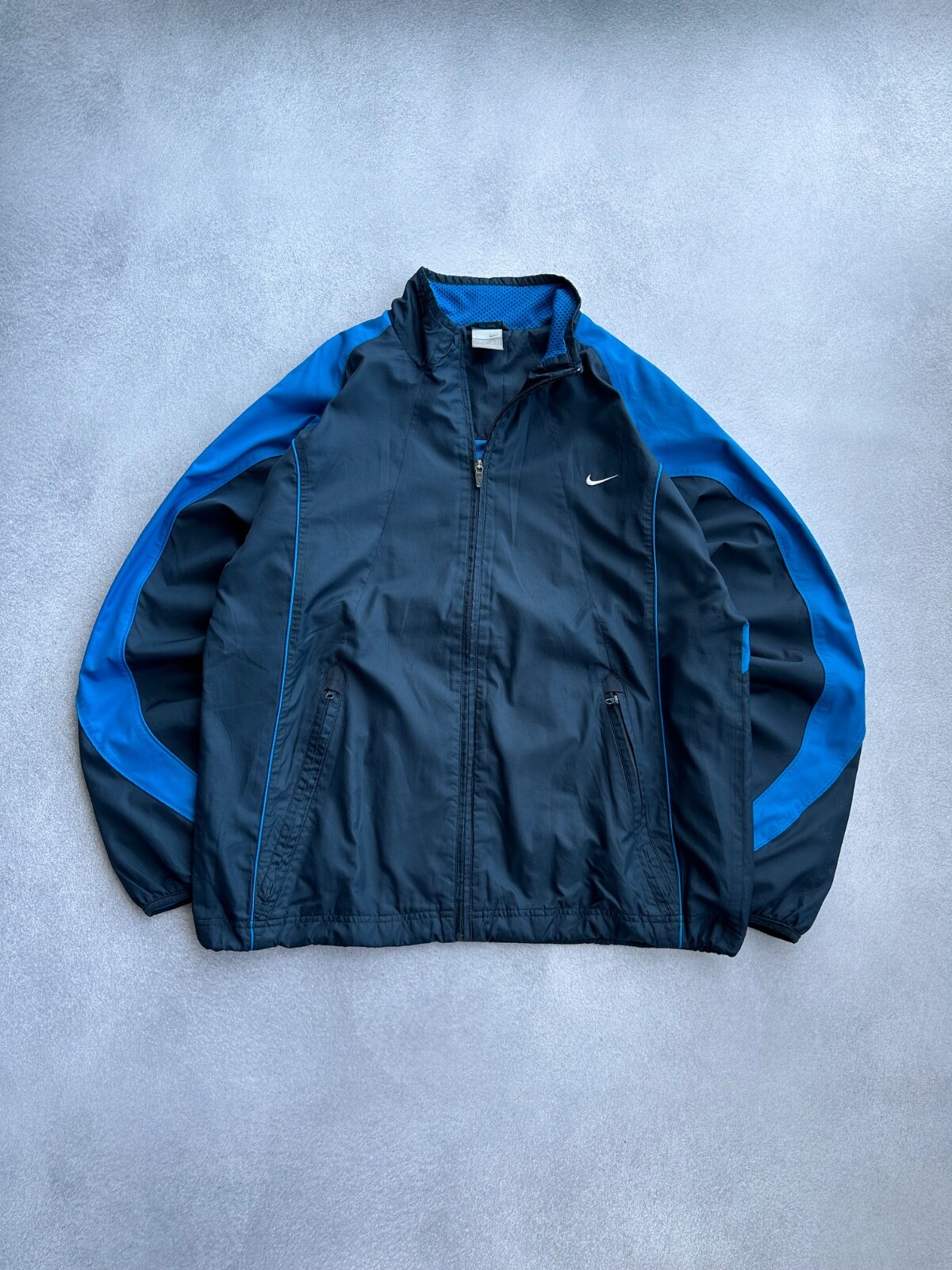 Nike Shox Nylon Jacket サイズM VTG Nike Shox Navy Nylon Track Jacket | eBay