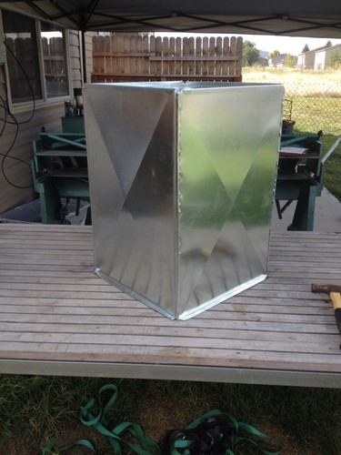 SUPPLY/RETURN AIR DUCT PLENUM 20 X 20 X 24 LONG With GALVANIZED 26 GAUGE