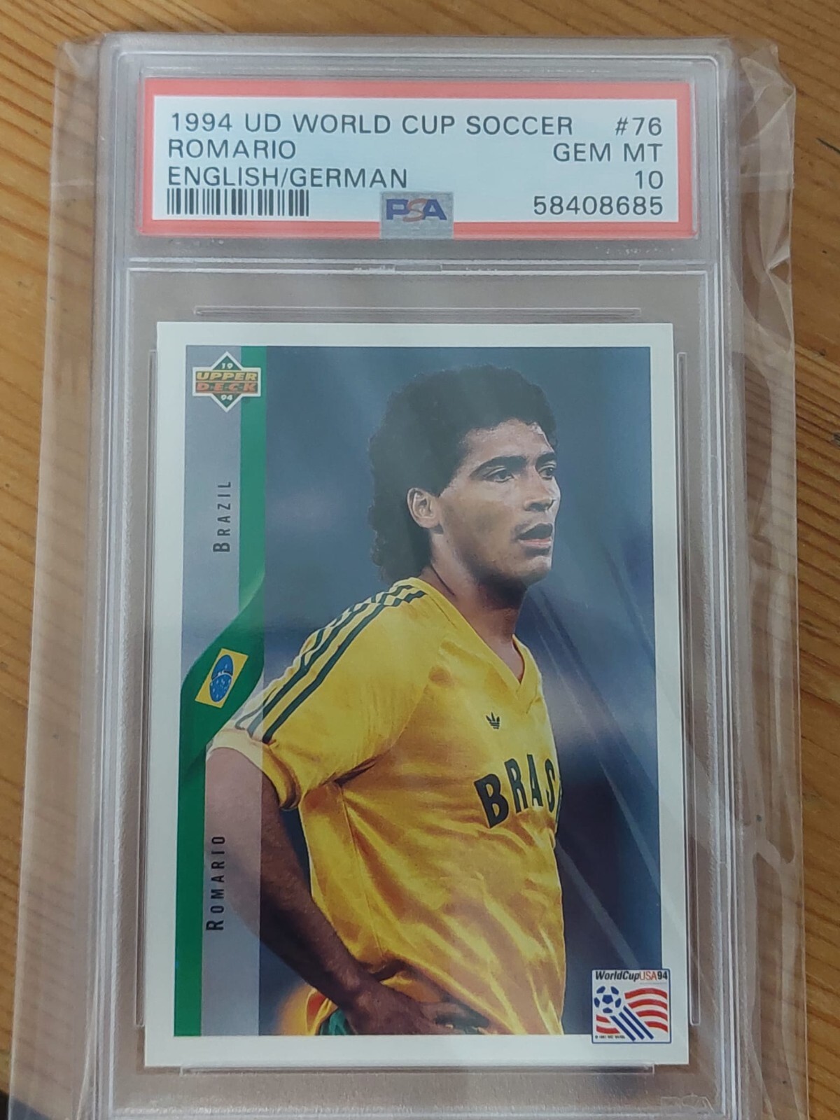 1994 Upper Deck World Cup Contenders Romario #76 Brazil PSA