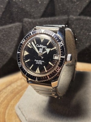Montre Vintage Française Culligan – Plongeuse Super Étanche 50m – Années 60/70