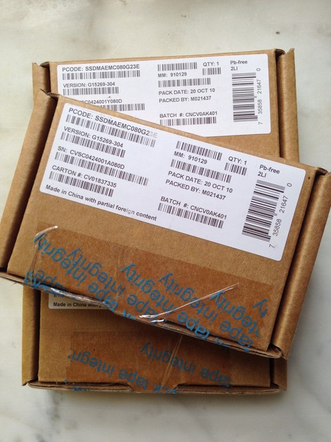 Intel 80 GB,Internal (SSDMAEMC080G2) (SSD) Solid State Drive - Brand NEW SEALED