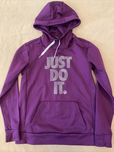 nike just do it purple hoodie