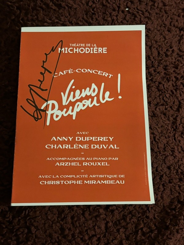 Programme DÃ©DicacÃ© Autograph Anny Duperey