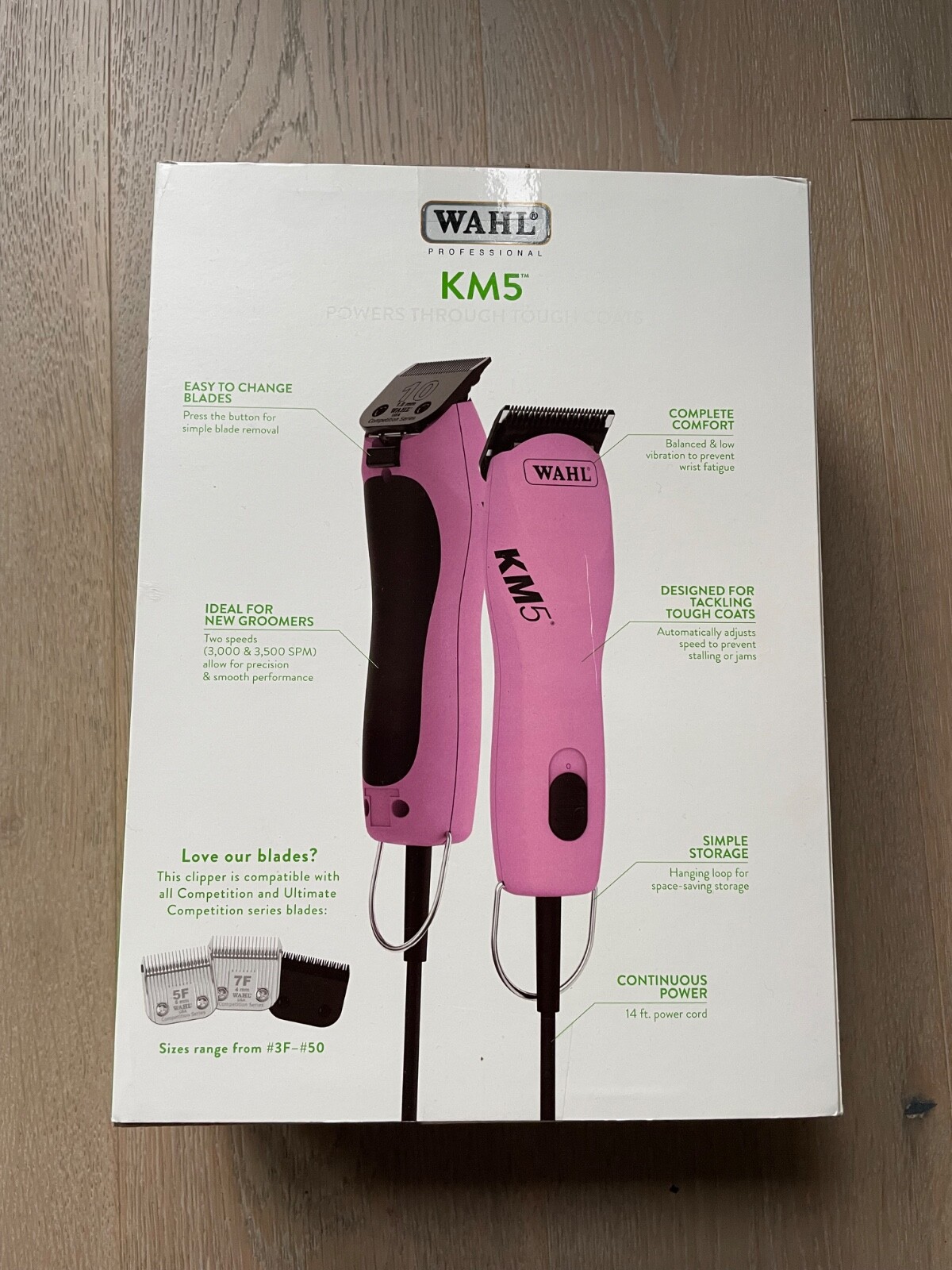 Wahl Professional Animal KM5 Pet Clipper with 5F & 10
